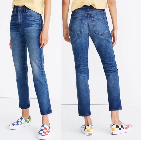 Madewell Denim - Madewell Rivet & Thread High-Rise Stovepipe Jeans Kingman